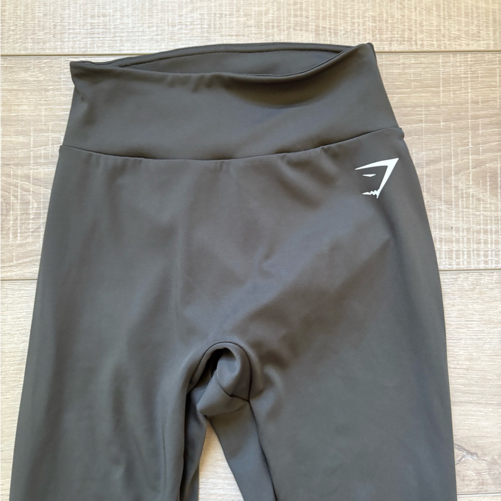 Gymshark Power Dark Green Srunch Bum High-Waisted Leggings Size XS - Picture 3 of 6